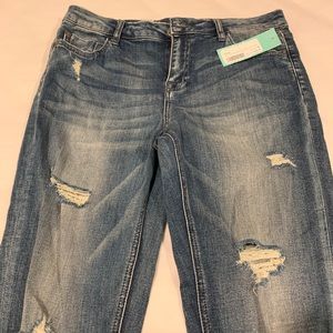 Pistola Tory Distressed Ankle Zip Skinny Jean